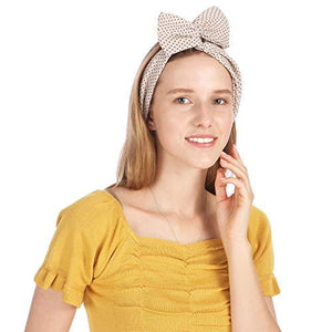Twist Bow Wired Headbands Scarf Wrap Hair Accessory Hairband (4 Packs) - Decotree.co Online Shop