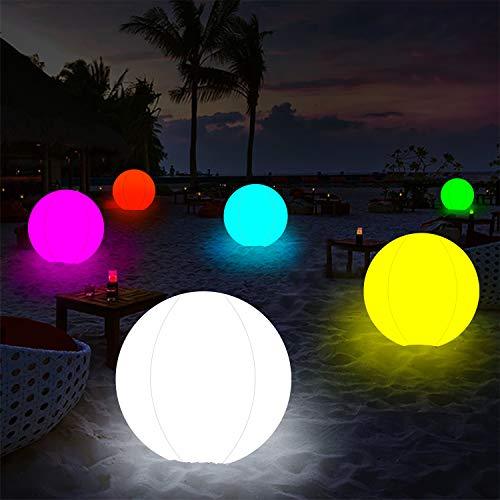 2pcs Pool Toys for Kids Adults 16''Inflatable LED Light Up Beach Ball for Outdoor Games - Decotree.co Online Shop