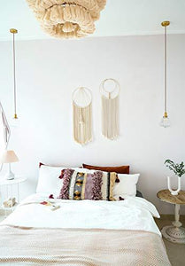2Pcs Macrame Wall Hanging Woven Wall Decorations for Bedroom Living Room Dorm - Decotree.co Online Shop