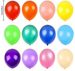 120 Assorted Color Balloons 12 Inches 12 Kinds of Rainbow Party Latex Balloons, Latex Balloons for Party Decoration, Birthday Party Supplies - Decotree.co Online Shop