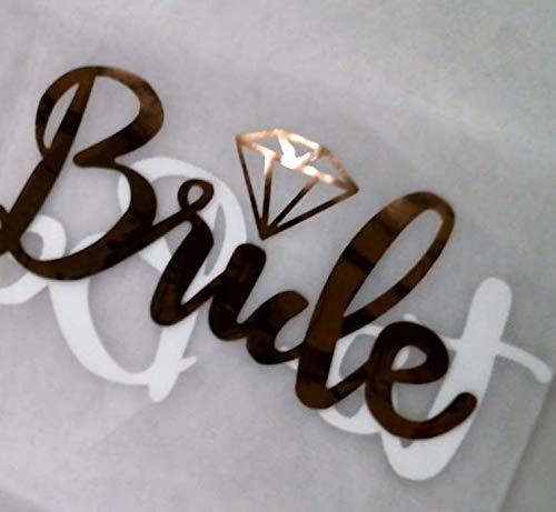 Rose Gold Print Bride To Be Veil Bachelorette Party Supplies Bridal Shower Decoration Accessories Gift Engagement Decoration - Decotree.co Online Shop