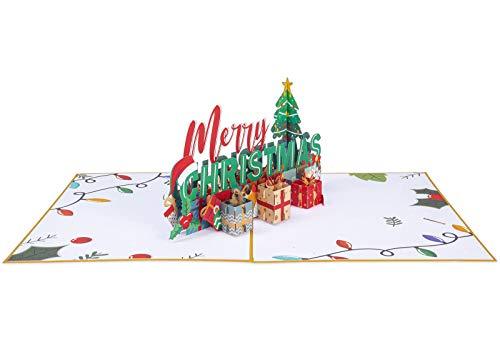2pcs Merry Christmas Pop Up Card , Value Bundle Boxed Cards - Decotree.co Online Shop