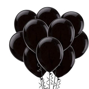 Black Balloons,100-Pack, 12-Inch, Latex Balloons - Decotree.co Online Shop