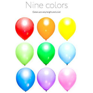 Balloons Rainbow Set (100 Pack) 12 Inches, Assorted Bright Colors - Decotree.co Online Shop