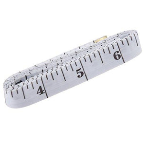 Soft Tape Measure Double Scale Body Sewing Flexible Ruler for Weight Loss Measurement Sewing Tailor Craft Vinyl Ruler 60-inch（White） - Decotree.co Online Shop