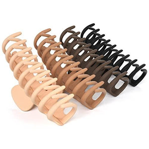 Large Claw Clips For Thick Hair âââ€?Large Hair Clip For Thick Hair, Neutral Hair Clips 4 Pack - Decotree.co Online Shop