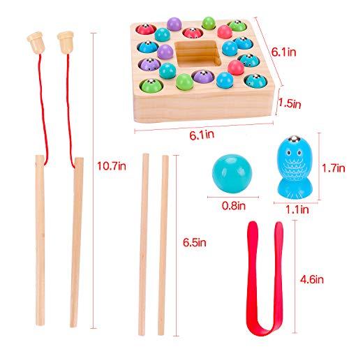 Montessori Toys for Toddlers Wooden Fishing Game Fine Motor Skill Auti –   Online Shop
