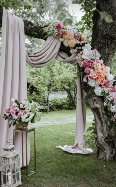 Wedding Arch Draping Fabric for Rustic Wedding Shower Decorations 2.4x20 ft - Decotree.co Online Shop