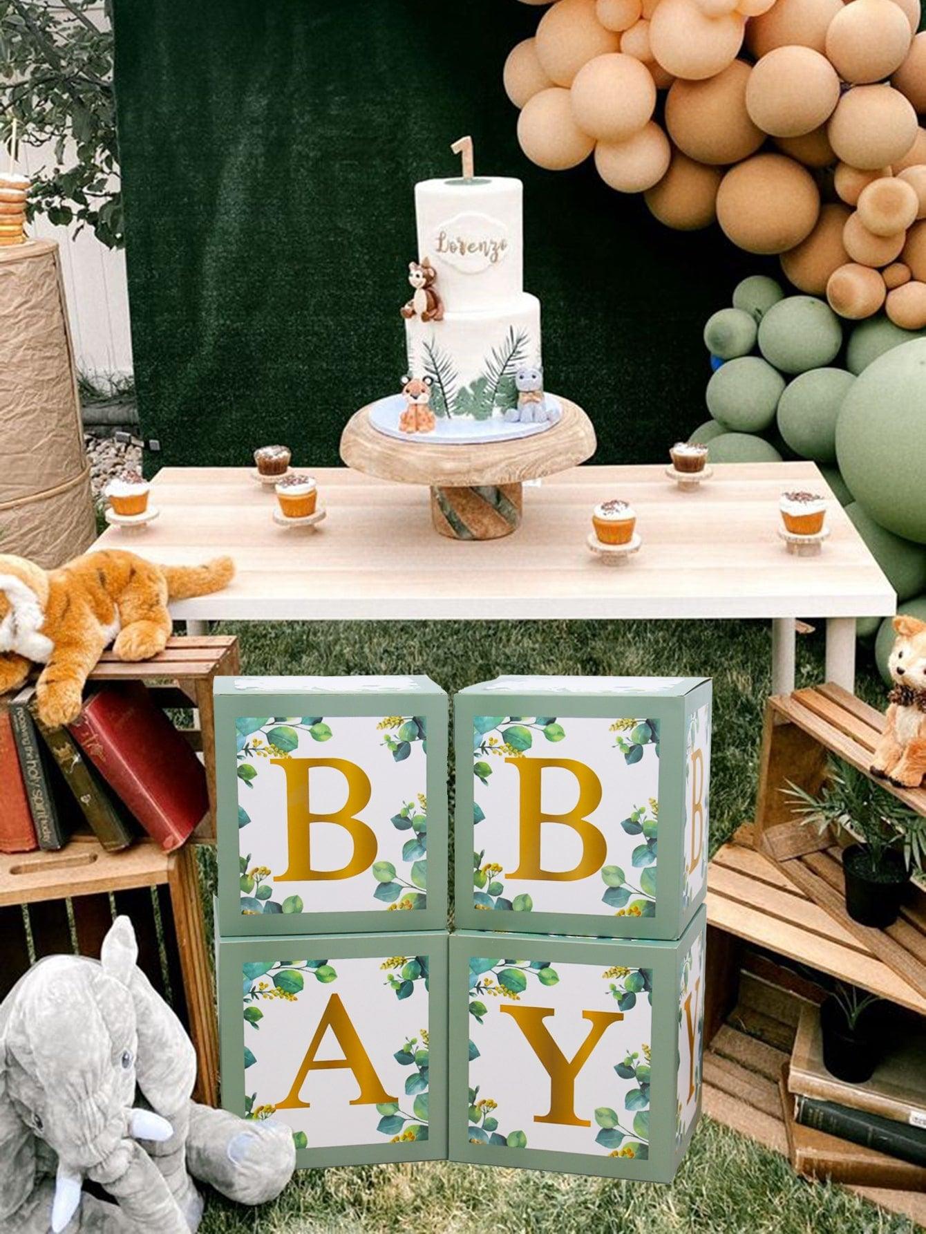 4pcs Plant Pattern Balloon Box - Decotree.co Online Shop