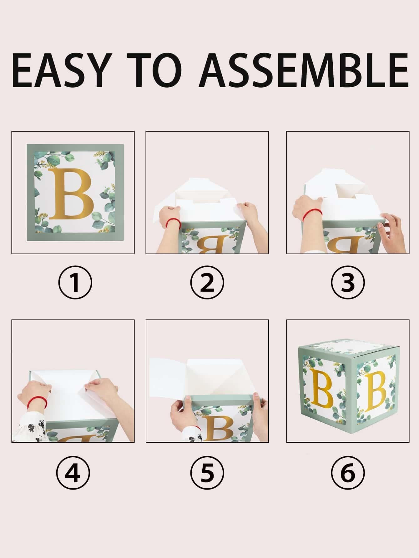 4pcs Plant Pattern Balloon Box - Decotree.co Online Shop