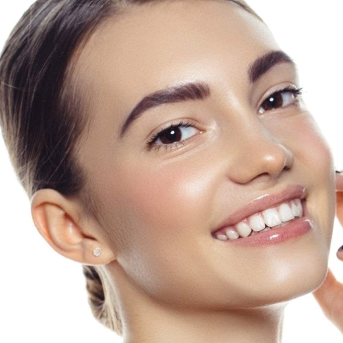 5 Pairs Stud Earrings Set, Hypoallergenic Cubic Zirconia 316L Earrings Stainless Steel CZ Earrings 3-8mm - Decotree.co Online Shop