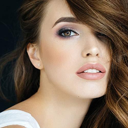 5 Pairs Stud Earrings Set, Hypoallergenic Cubic Zirconia 316L Earrings Stainless Steel - Decotree.co Online Shop