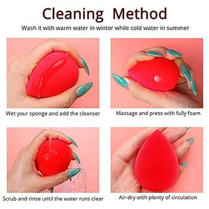 5 Pcs Makeup Sponge Set, Foundation Blending Beauty Sponge, Flawless for Liquid - Decotree.co Online Shop