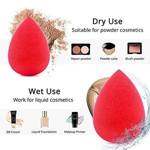 5 Pcs Makeup Sponge Set, Foundation Blending Beauty Sponge, Flawless for Liquid - Decotree.co Online Shop