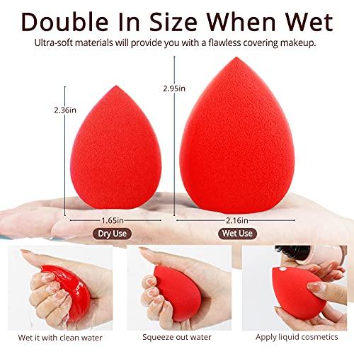 5 Pcs Makeup Sponge Set, Foundation Blending Beauty Sponge, Flawless for Liquid - Decotree.co Online Shop