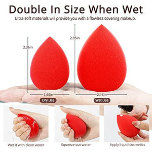 5 Pcs Makeup Sponge Set, Foundation Blending Beauty Sponge, Flawless for Liquid - Decotree.co Online Shop