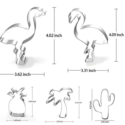 5 Pieces Hawaiian Cookie Cutter Set for Summer Tropical Beach Party Supplies - Decotree.co Online Shop