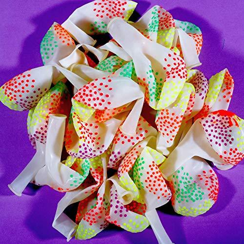 50 Pieces Neon Glow Balloons Glow in the Dark Supplies for Glow Neon Party - Decotree.co Online Shop
