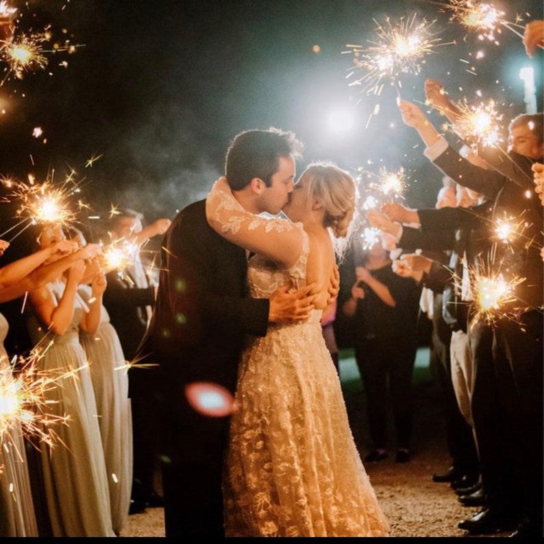 50 Sets Wedding Sparkler Tag, Sparkler Sleeves, Custom Sparkler Tags, Unique Sparkler Tags, Sparkler Send Off - Decotree.co Online Shop