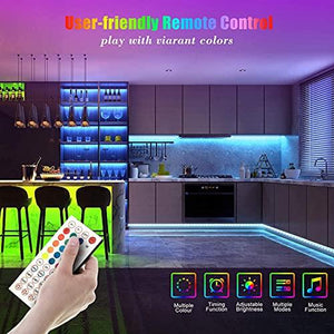 50ft Led Strip Lights, Music Sync Color Changing Led Light Strips, Led Lights for Bedroom Living Room Party Home Decoration - Decotree.co Online Shop
