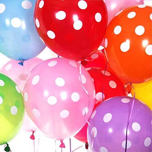 50PCS Polka Dot Balloons 12 Inch Latex Polka Dot Balloon Multicolor for Wedding Birthday Party Festival Christmas Decorations - Decotree.co Online Shop