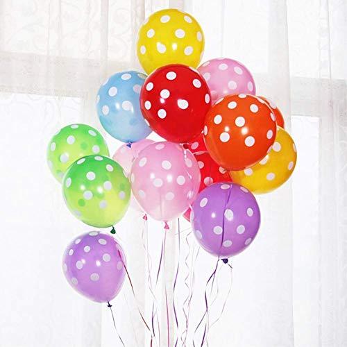 50PCS Polka Dot Balloons 12 Inch Latex Polka Dot Balloon Multicolor for Wedding Birthday Party Festival Christmas Decorations - Decotree.co Online Shop