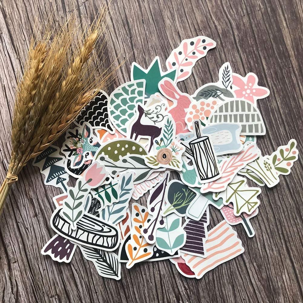 50PCS Scrapbook Stickers,Decorative Masking Cardstock Stickers for Personalize Laptop - Decotree.co Online Shop