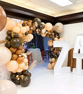 Baby Shower Decoration 140Pcs Coffee Balloon Arch Garland Kit 1st Birthday Backdrop Party - Decotree.co Online Shop