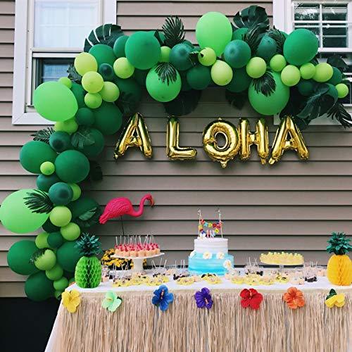 Jungle Balloons Latex Balloons 100 Pcs 10 Inch Green Forest Balloons Garland Kit for Baby Shower Kids Birthday Party Photo Background - Decotree.co Online Shop