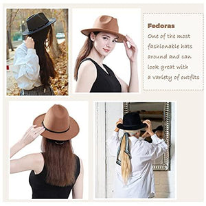 Women Belt Buckle Fedora Hat Dark - Decotree.co Online Shop