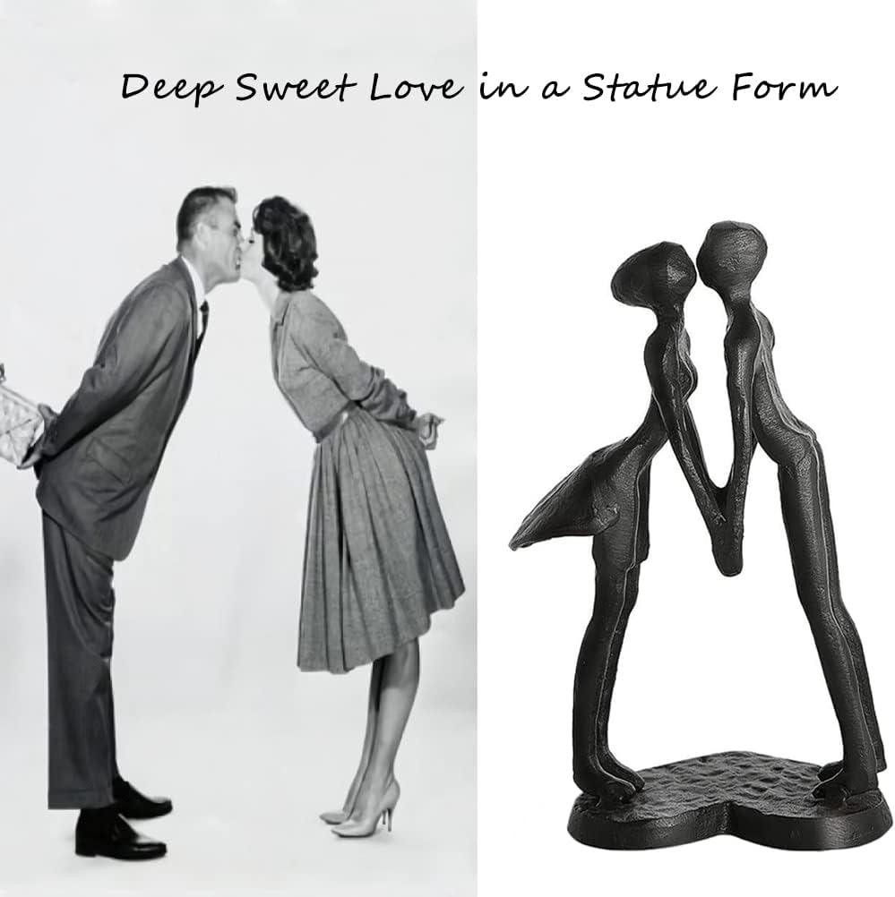 Iron Couple Sculptures Home Decor, Anniversary Gifts - Decotree.co Online Shop