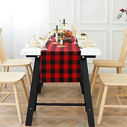 Christmas Table Runner, Classic Checkered Christmas Tablecloth, Kitchen Home Decor, Suitable for Party, Hotel Decoration Holiday Decorations - Decotree.co Online Shop