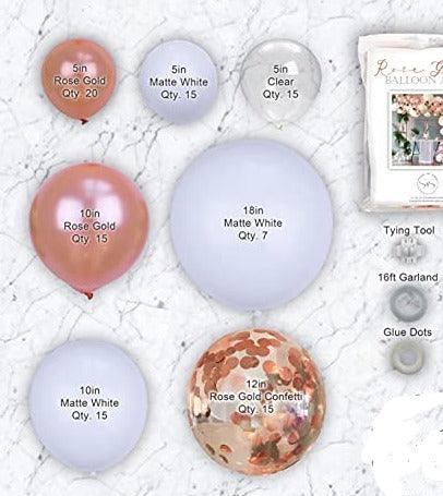 Rose Gold Balloon Arch Kit | Balloon Garland Kit | Boho Bridal and Baby Showers, Weddings, Birthdays, Bachelorette - Decotree.co Online Shop