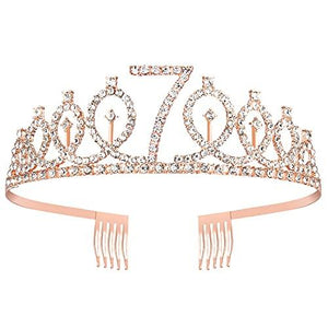 Products 7th Birthday Sash and Tiara for Girls, Rose Gold Birthday Sash Crown 7 & Fabulous Sash and Tiara for Girls, 7th Birthday Gift - Decotree.co Online Shop