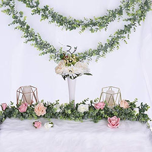 Faux Eucalyptus Garland Plant, 2 Pack Artificial Vines Hanging Eucalyptus Leaves Greenery Garland for Wedding Backdrop Arch - Decotree.co Online Shop