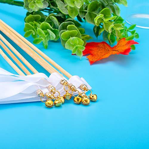 25 Pack Ribbon Wands Chromatic Silk Ribbon with Bells - Decotree.co Online Shop