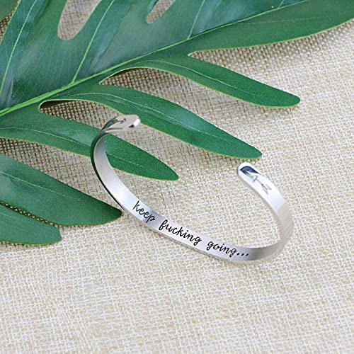 Inspirational Bracelets Funny Gift for Her Friend Encouragement Jewelry - Decotree.co Online Shop