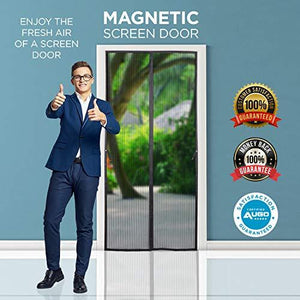 Magnetic Screen Door - Self Sealing, Heavy Duty, Hands Free Mesh Partition Keeps Bugs Out - Decotree.co Online Shop