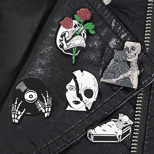 Enamel Lapel Pin Set- Fancy Cute Brooches Pins for Backpacks Clothes Bags Jackets Hat Jewelry DIY Accessories Decoration, 5pcs - Decotree.co Online Shop