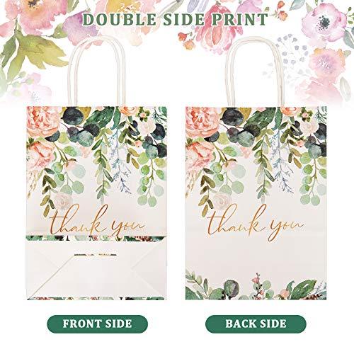 16Pcs Floral Design Small Thank You Bags for Wedding and Bridal Shower Party - Decotree.co Online Shop
