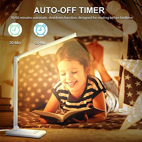 LED Desk Lamp, Eye-Caring Table Lamps, Natural Light Protects Eyes, 5 Modes, 10 Brightness Levels, Touch Control - Decotree.co Online Shop