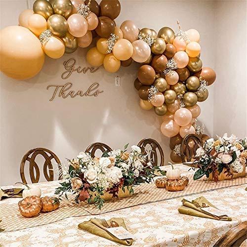 Baby Shower Decoration 140Pcs Coffee Balloon Arch Garland Kit 1st Birthday Backdrop Party - Decotree.co Online Shop