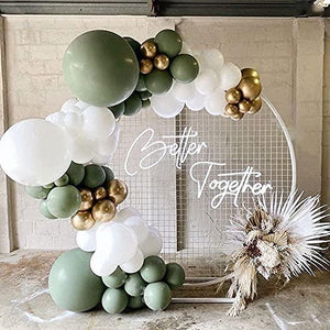 Retro Olive Green Balloon Kit 135PCS 18In 12In 10In 5In Metallic Gold Balloon Arch Garland - Decotree.co Online Shop