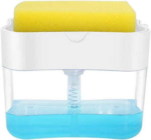Soap Pump Dispenser and Sponge Holder for Kitchen Sink Dish Washing Soap Dispenser - Decotree.co Online Shop