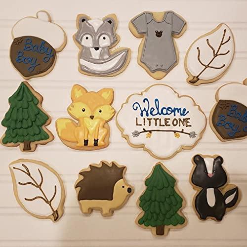 7 Pieces Woodland Cookie Cutter Set for Kids Birthday Party Woodland Baby Shower - Decotree.co Online Shop