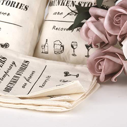 Bachelorette Hangover Kit Bags, Cotton Wedding Survival Recovery Kit Bags Bridal Shower Bachelorette Party Favor Gift Decoration - Decotree.co Online Shop