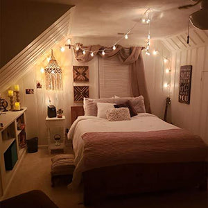 Macrame Lamp Shade Boho Hanging Pendant Light Cover Office Bedroom Living Room - Decotree.co Online Shop
