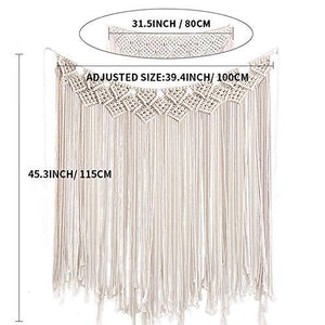 Large Woven Macrame Wall Hangings, Boho Handmade Macrame Wedding Backdrop - Decotree.co Online Shop