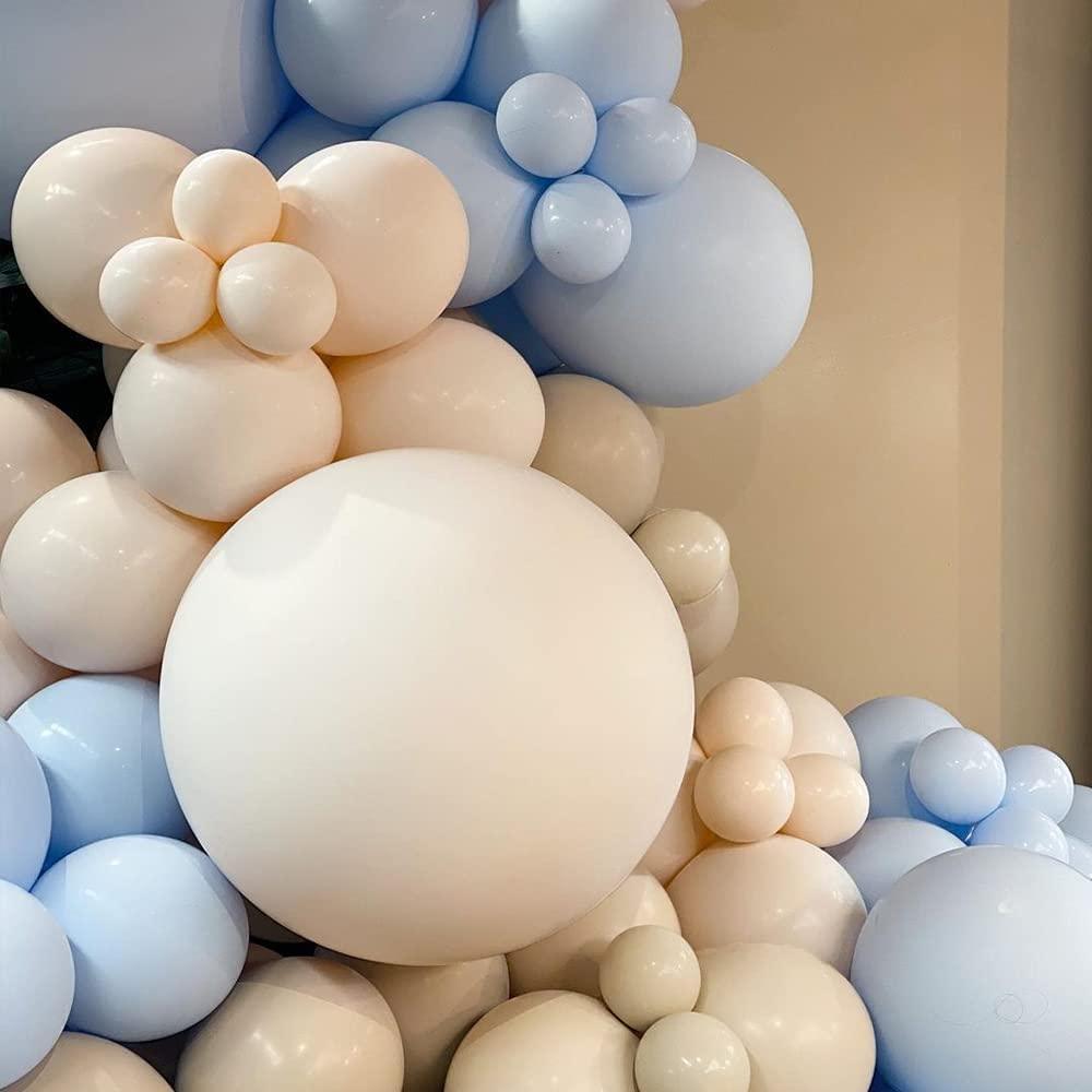 126pcs Baby Blue Balloons Garland Kit Pastel Light Arch Different Sizes Baby Shower - Decotree.co Online Shop