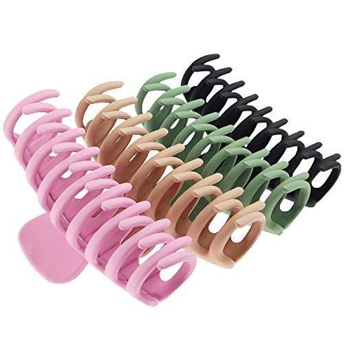 Big Hair Claw Clips for Women Large Claw Clip for Thin Thick Hair 90's Strong Hold 4.33 Inch Nonslip Hair Clips (4 Pcs) - Decotree.co Online Shop